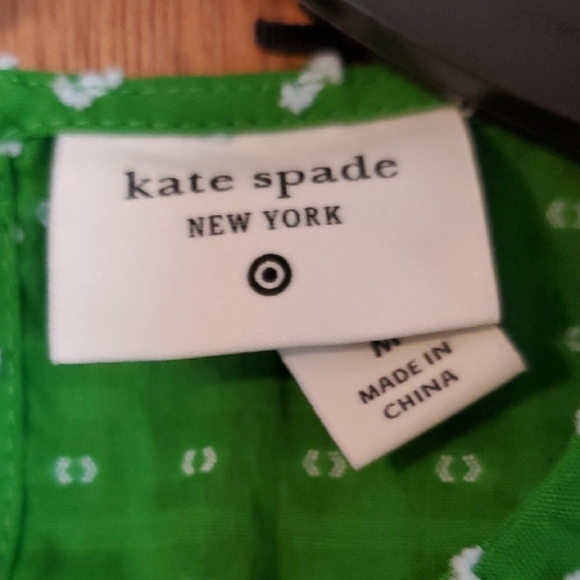 Kate Spade Green Blouse with Playful Puff Sleeves - Picture 5 of 9